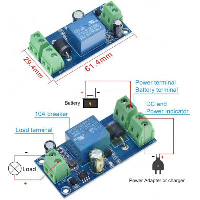 An YX850 Power Failure Automatic Switching Standby Battery Module 5V-48V