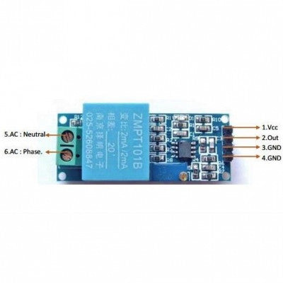 An ZMPT101B AC Single Phase Voltage Sensor Module